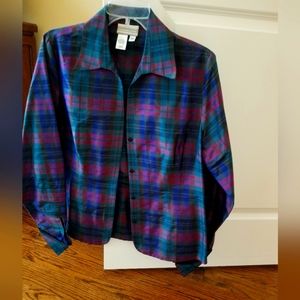 Silk, unlined jacket, perfect for holidays. Coldwater creek szM worn once